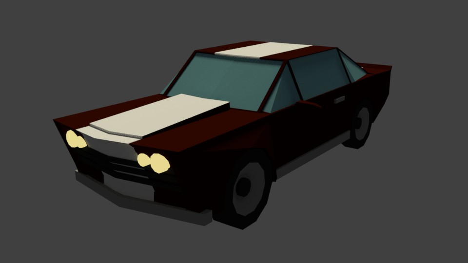 Low Poly Racecar preview image 1